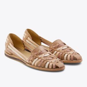 Nisolo Women’s Huarache Sandal in Almond Colorblock